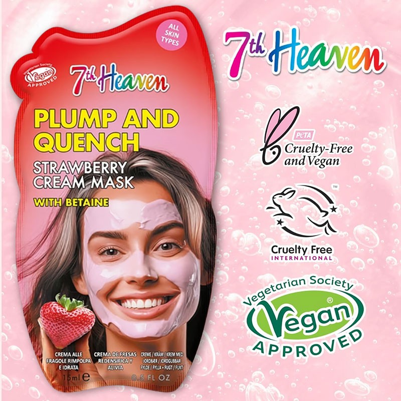 7Th Heaven Plump &amp; Quench Strawberry Cream Mask