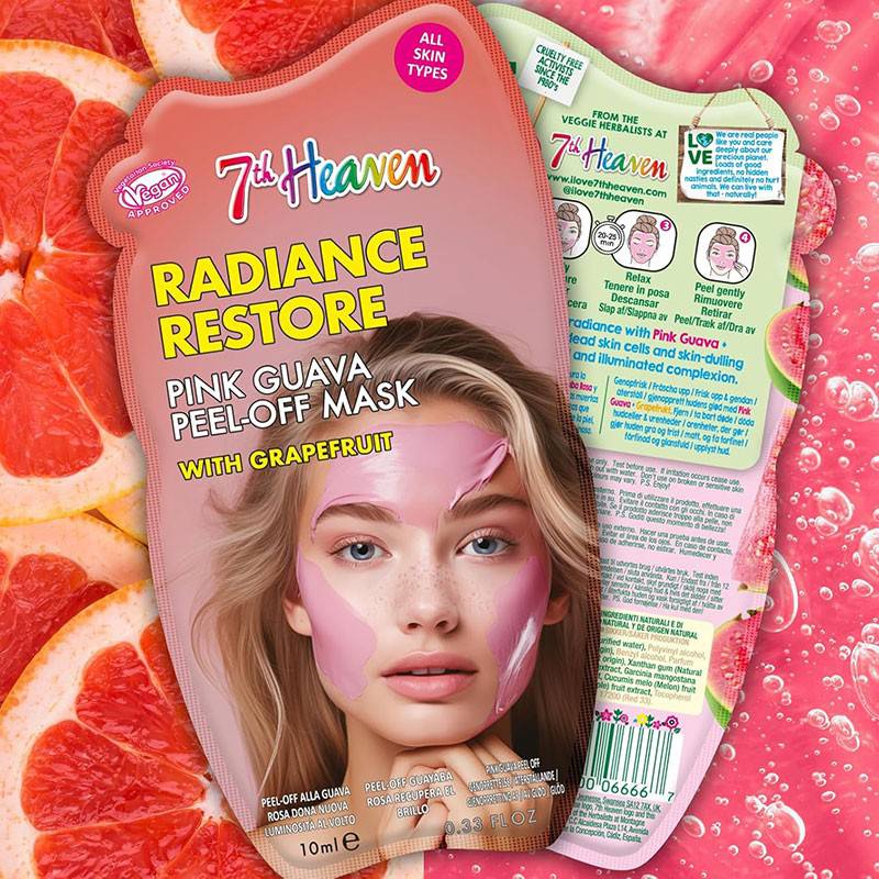 7Th Heaven Radiance Restore Pink Guava Peel Off Mask