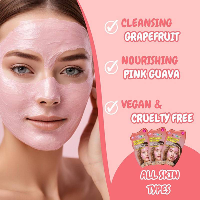 7Th Heaven Radiance Restore Pink Guava Peel Off Mask
