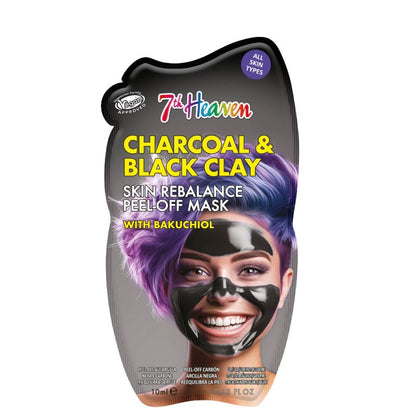 7Th Heaven Charcoal &amp; Black Clay Skin Rebalance Peel Off Mask