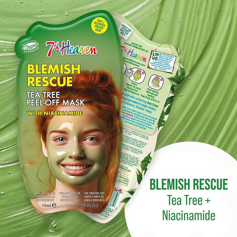 7Th Heaven Blemish Rescue Tea Tree Peel Off Mask