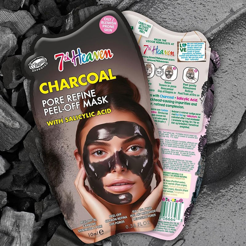 7Th Heaven Charcoal Pore Refine Peel Off Mask