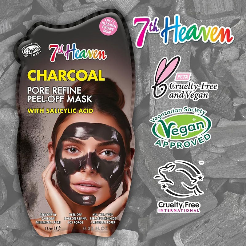 7Th Heaven Charcoal Pore Refine Peel Off Mask