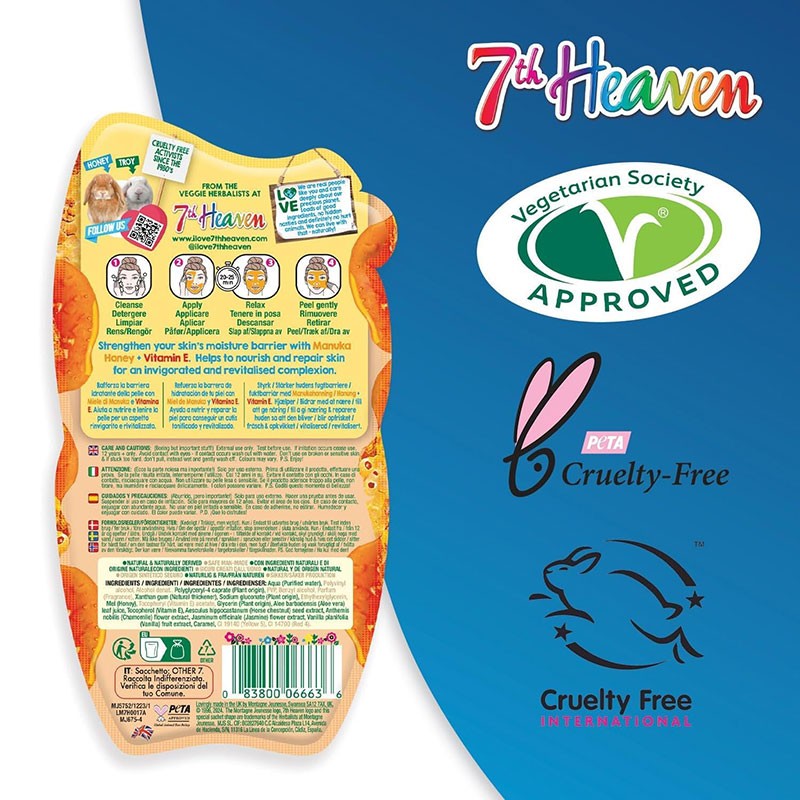 7Th Heaven Nourish &amp; Renew Manuka Honey Peel Off Mask
