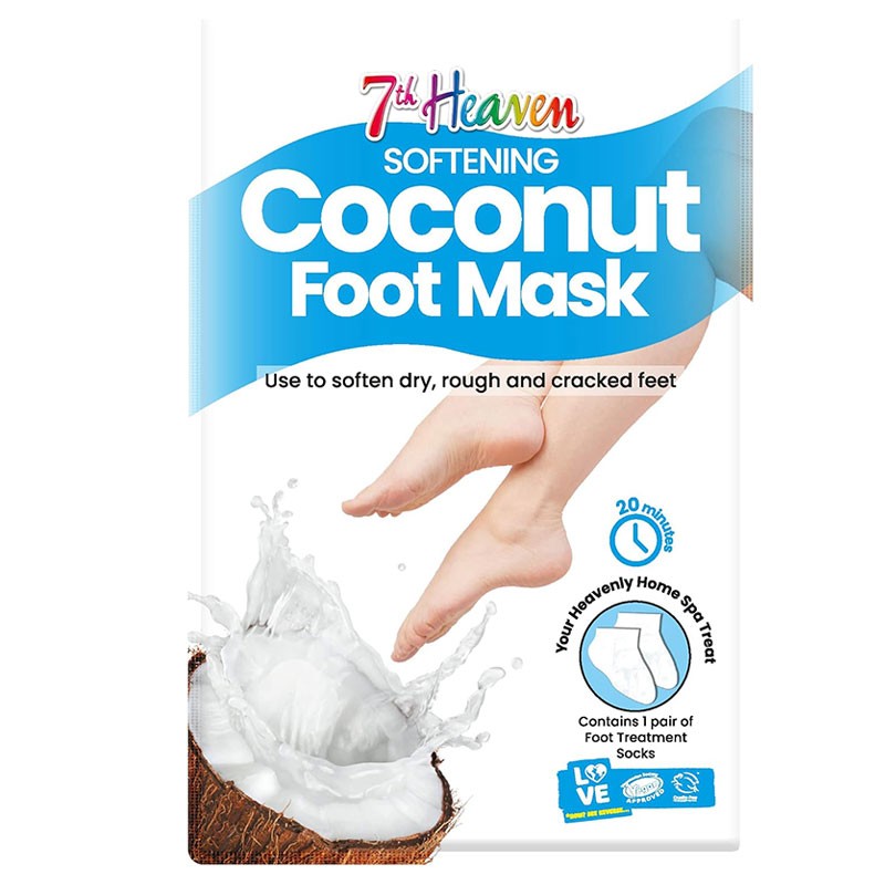 7Th Heaven Softening Coconut Foot Mask