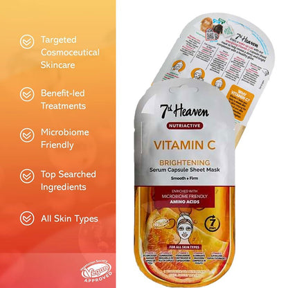 7Th Heaven Nutriactive Vitamin C Serum Capsule Sheet Mask