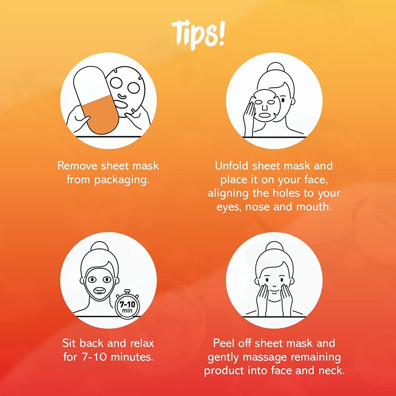 7Th Heaven Nutriactive Vitamin C Serum Capsule Sheet Mask