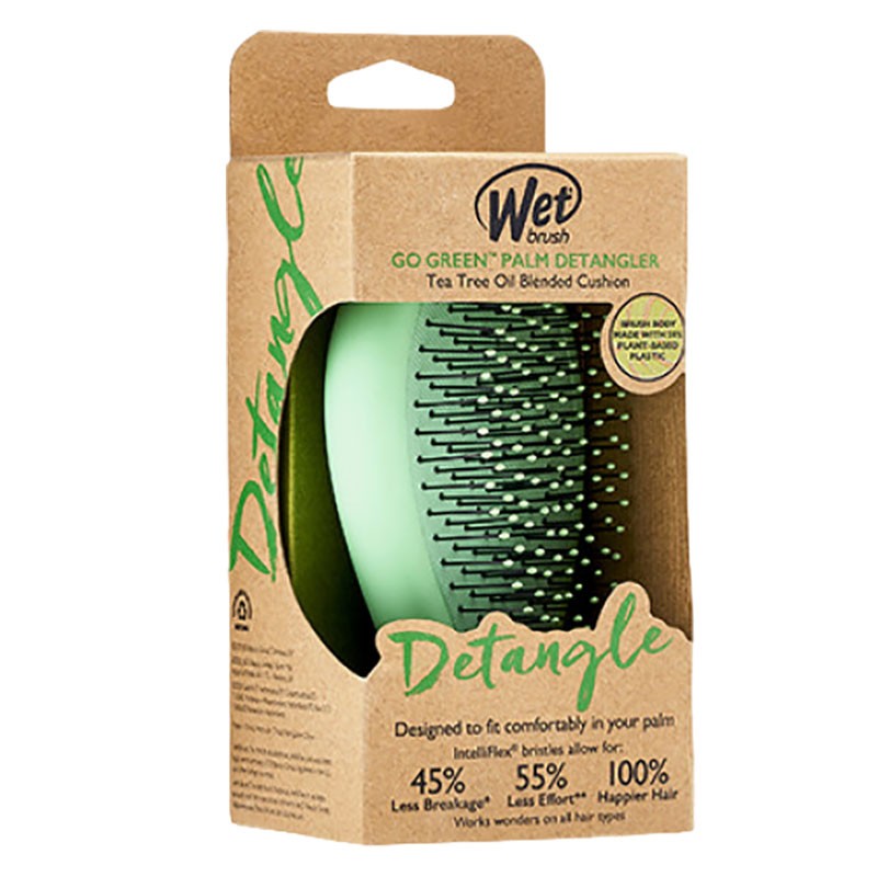 Wet Brush Go Green Palm Detangler Tea Tree Oil
