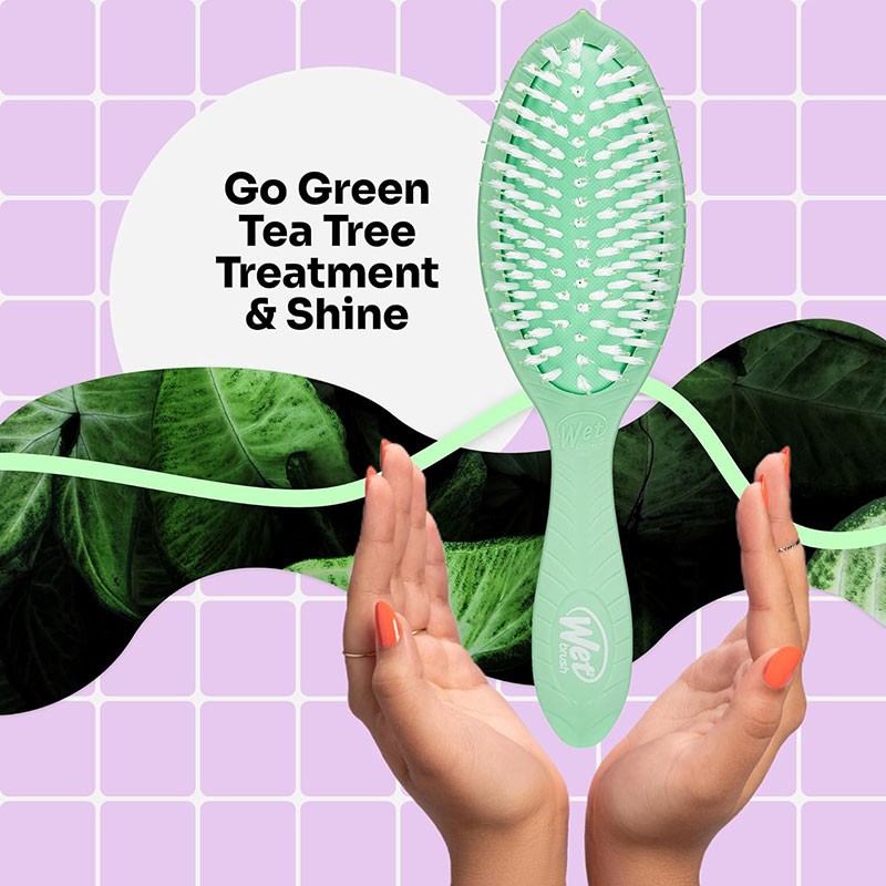 Wet Brush Go Green Treatment &amp; Shine Brush Tea Tree Oil