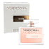 Yodeyma Elixir Eau De Parfum for Her bottle with elegant floral design and clear glass display.