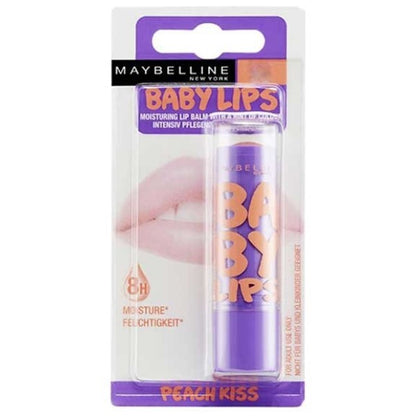 Baby Lips Moisturising Lip Balm Peach Kiss