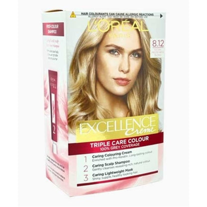 Excellence Creme Triple Care Colour 8.12 Natural Frosted Beige Blonde