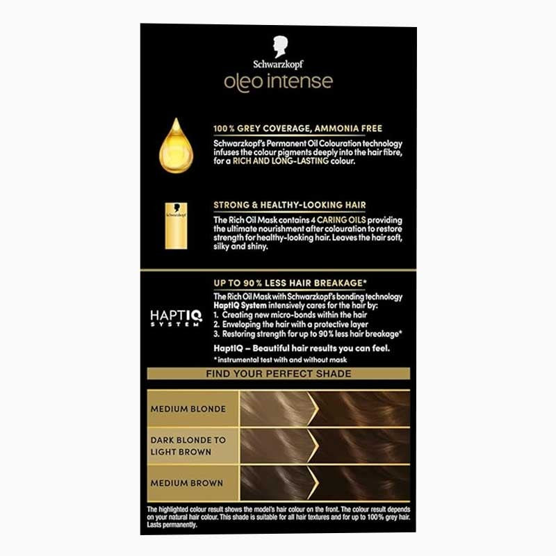 Schwarzkopf Oleo Intense Permanent Oil Colouration 4-60 Gold Brown