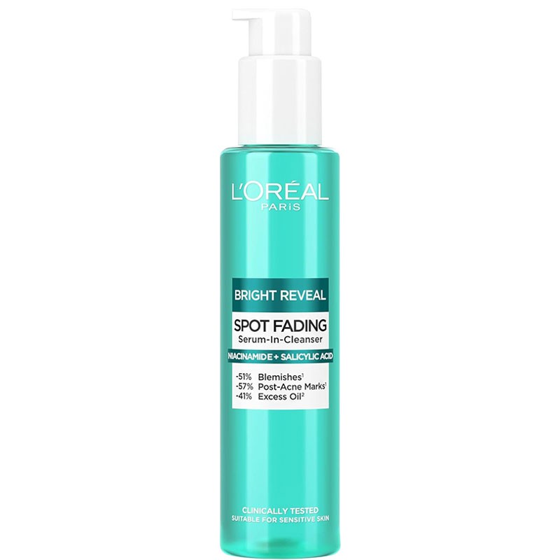 Loreal Bright Reveal Spot Fading Serum In Cleanser