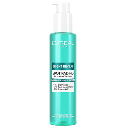 Loreal Bright Reveal Spot Fading Serum In Cleanser