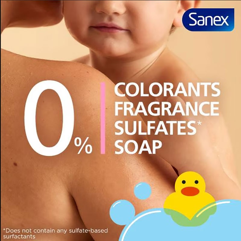 Sanex Zero Percentage Baby 3 In 1 Bath