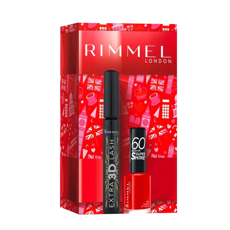 Rimmel Extra 3D Lash Mascara Nail Polish Mini Gift Set