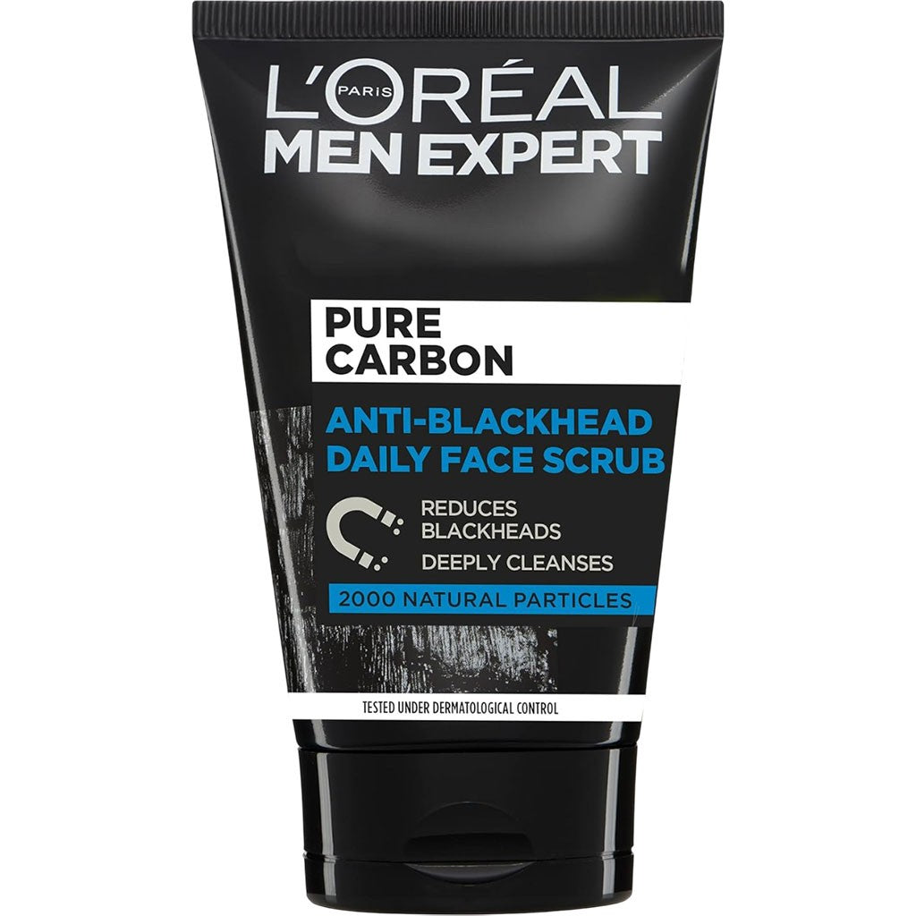 Men Expert Pure Charcoal Anti Blackhead Daily Face Scrub