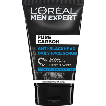 Men Expert Pure Charcoal Anti Blackhead Daily Face Scrub