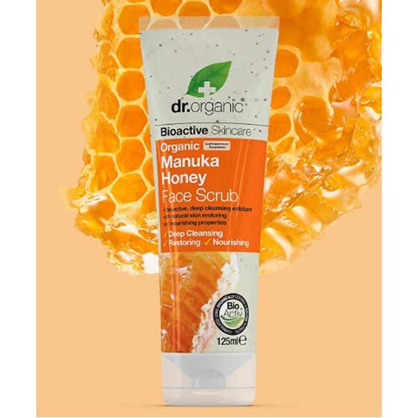 Bioactive Skincare Organic Manuka Honey Face Scrub