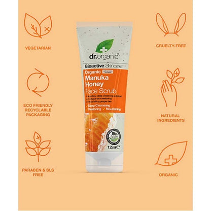 Bioactive Skincare Organic Manuka Honey Face Scrub
