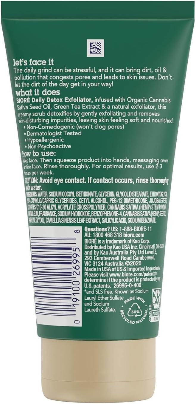 Bioré Daily Detox Organic Cannabis Sativa Exfoliator