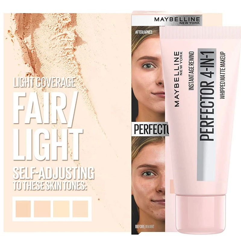 Maybelline Instant Anti Age Perfector 4 IN 1 Whipped Matte Makeup - 00 Fair