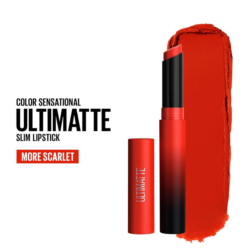 Maybelline Color Show Ultimatte Lipstick 299 More Scarlet