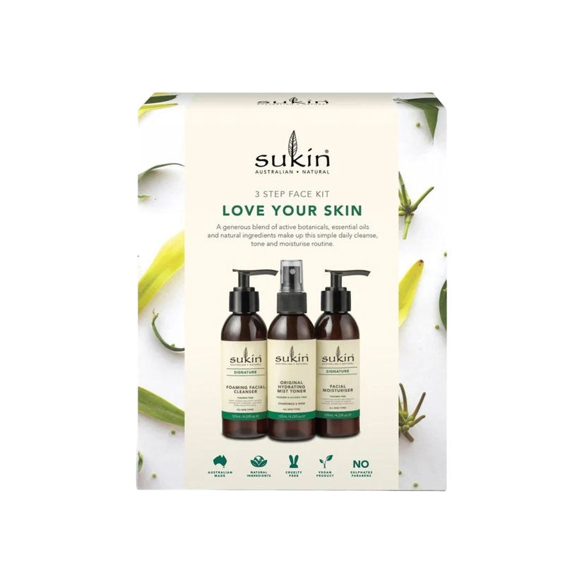 Sukin Love Your Skin - 3 Step Face Kit