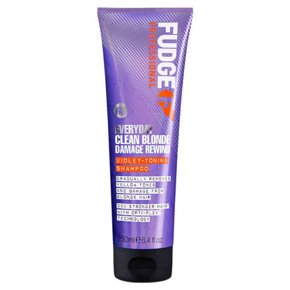 Fudge Everyday Clean Blonde Damage Rewind Violet Toning Shampoo