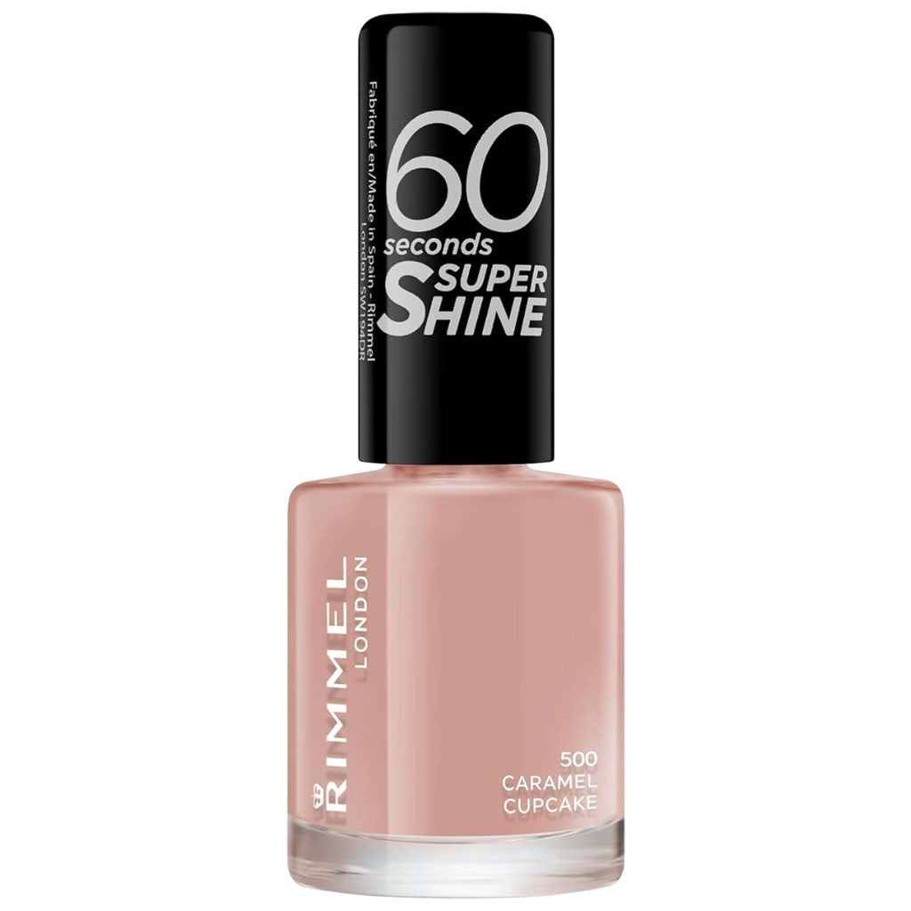 Rimmel 60 Seconds Super Shine Nail Polish 500 Caramel Cupcake