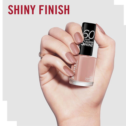 Rimmel 60 Seconds Super Shine Nail Polish 500 Caramel Cupcake