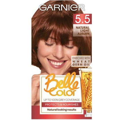 Belle Color Creme Permanent 5.5 Natural Light Auburn