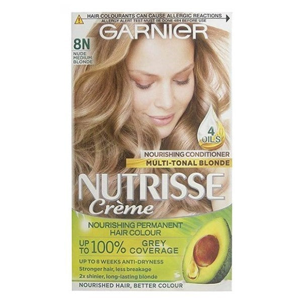 Nutrisse Creme Permanent Nourishing Hair Color 8N Nude Medium Blonde