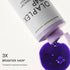Olaplex Blonde Enhancer Toning Shampoo No. 4P in a clear bottle with purple tint, designed to neutralize yellow tones in blonde hair.