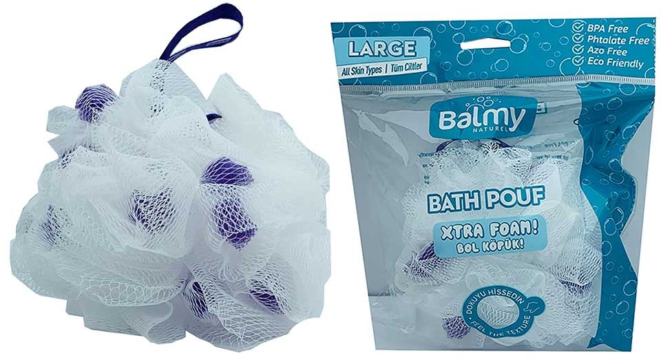 Balmy Easy Foaming Bath Pouf Large