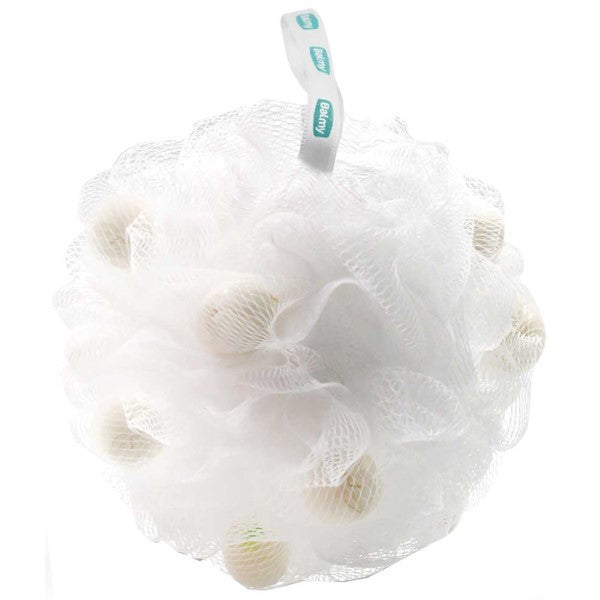 Bath Pouf With White Soap Pieces
