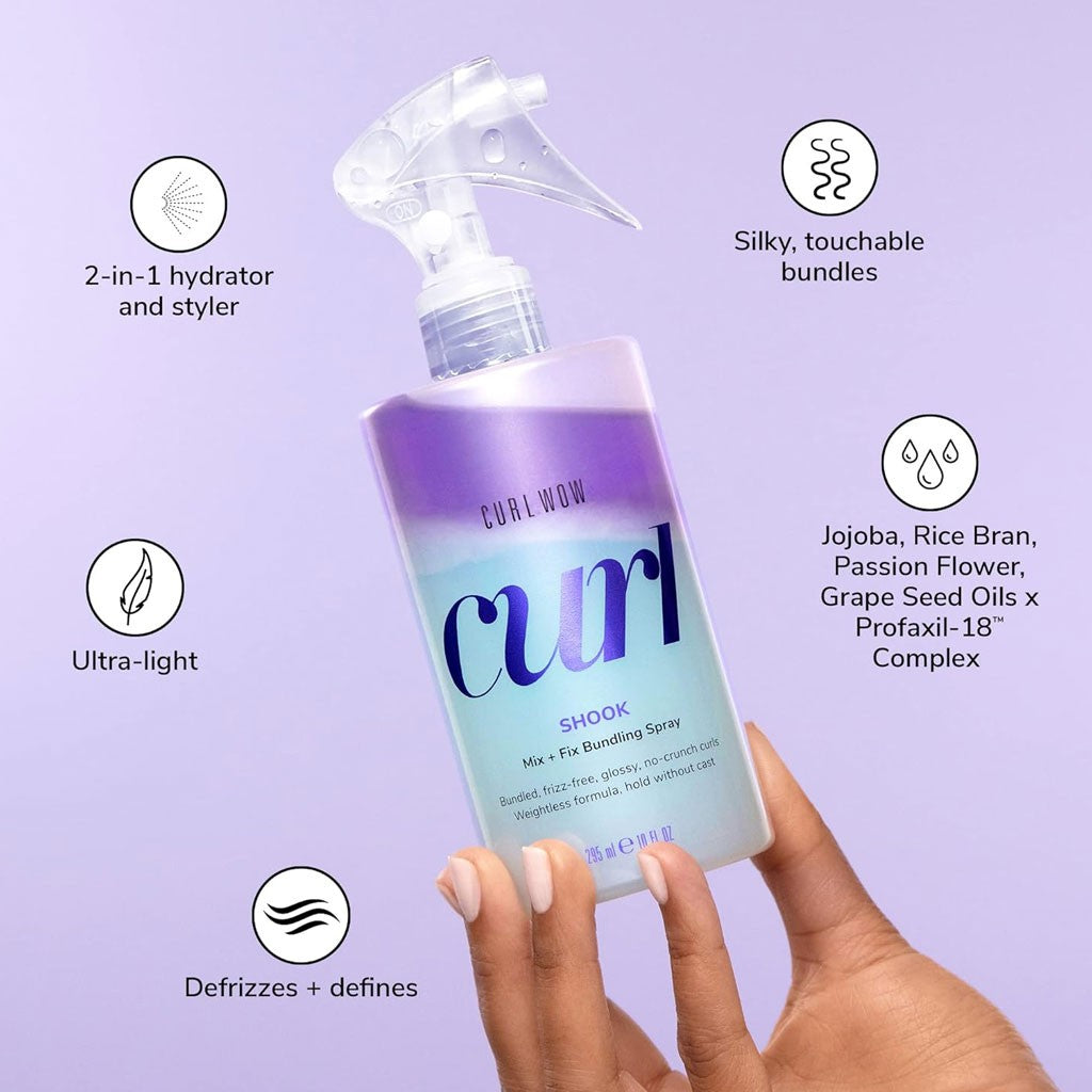 Color Wow Curl Wow Shook Mix + Fix Bundling Spray