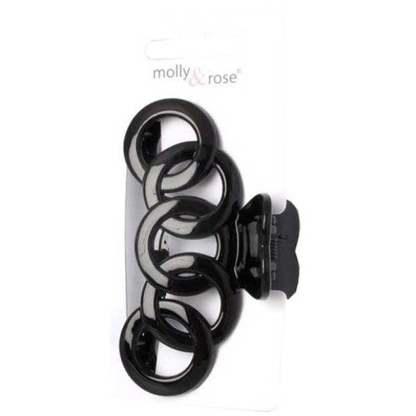 Circles Design Black Clamp 8144