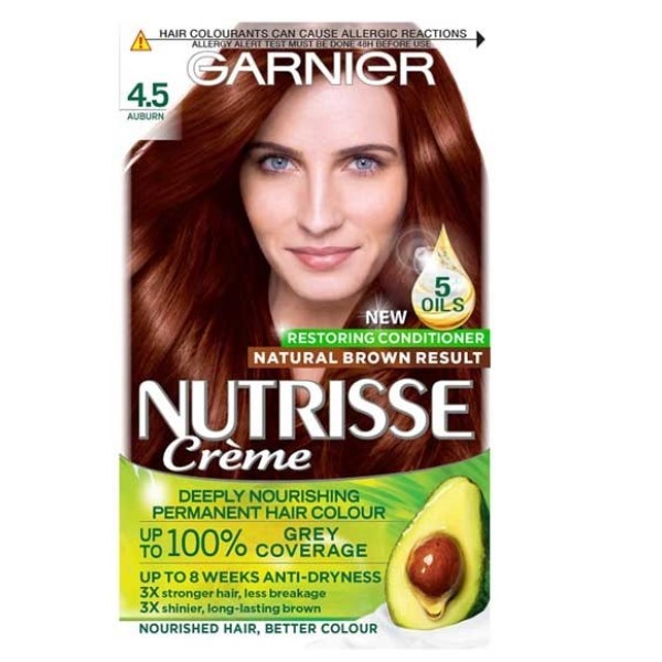 Nutrisse Creme Permanent Nourishing Hair Colour 4.5 Auburn