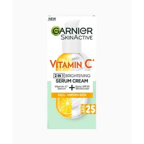 Skin Active Vitamin C 2 In 1 Brightening Serum Cream SPF25