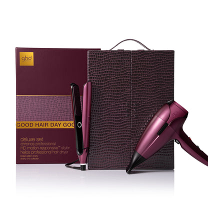 GHD Deluxe Set Chronos Professional HD Motion Responsive Helios Hair Dryer