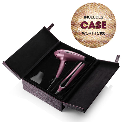 GHD Deluxe Set Chronos Professional HD Motion Responsive Helios Hair Dryer