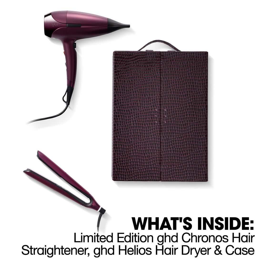GHD Deluxe Set Chronos Professional HD Motion Responsive Helios Hair Dryer