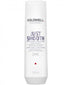 Goldwell Dualsenses Just Smooth Taming Shampoo bottle with sleek design and gold accents, ideal for smoothing and taming hair.