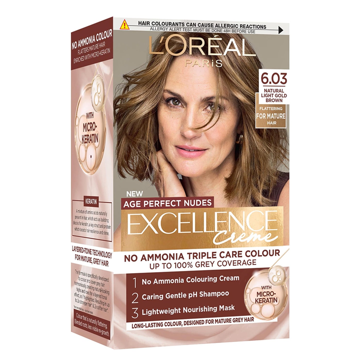 Loreal Age Perfect Nudes Excellence Creme Triple Care Colour