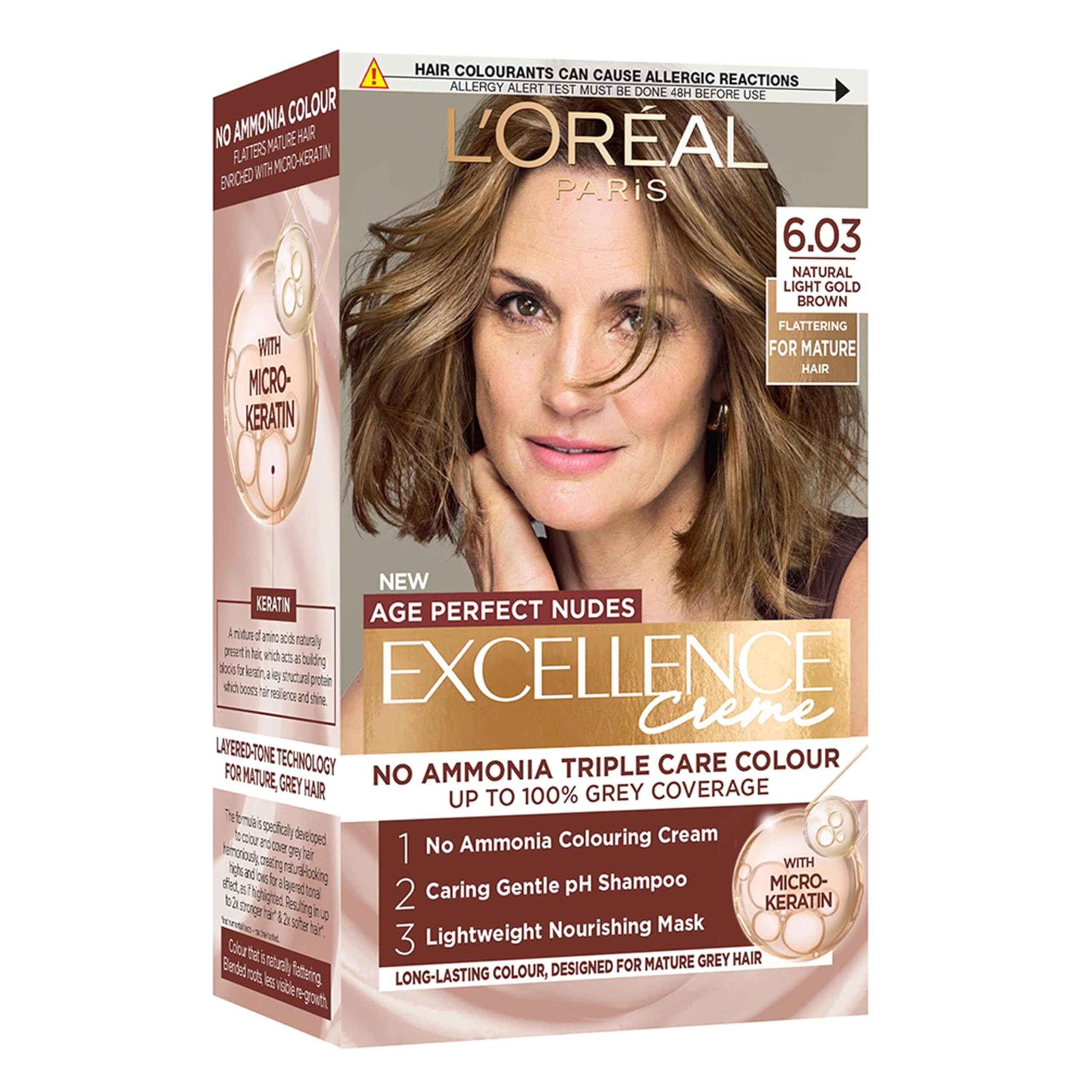 Loreal Age Perfect Nudes Excellence Creme Triple Care Colour