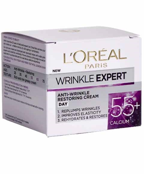 Wrinkle Expert Anti Wrinkle Restoring Day Cream 55 Plus Calcium