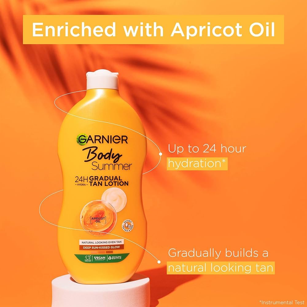Garnier Summer Body Moisturising Lotion Deep Sun Kissed Look