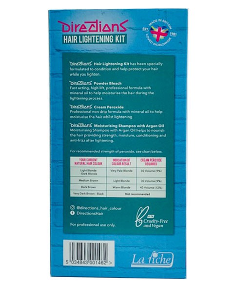 Directions Hair Lightening Kit 40 Vol